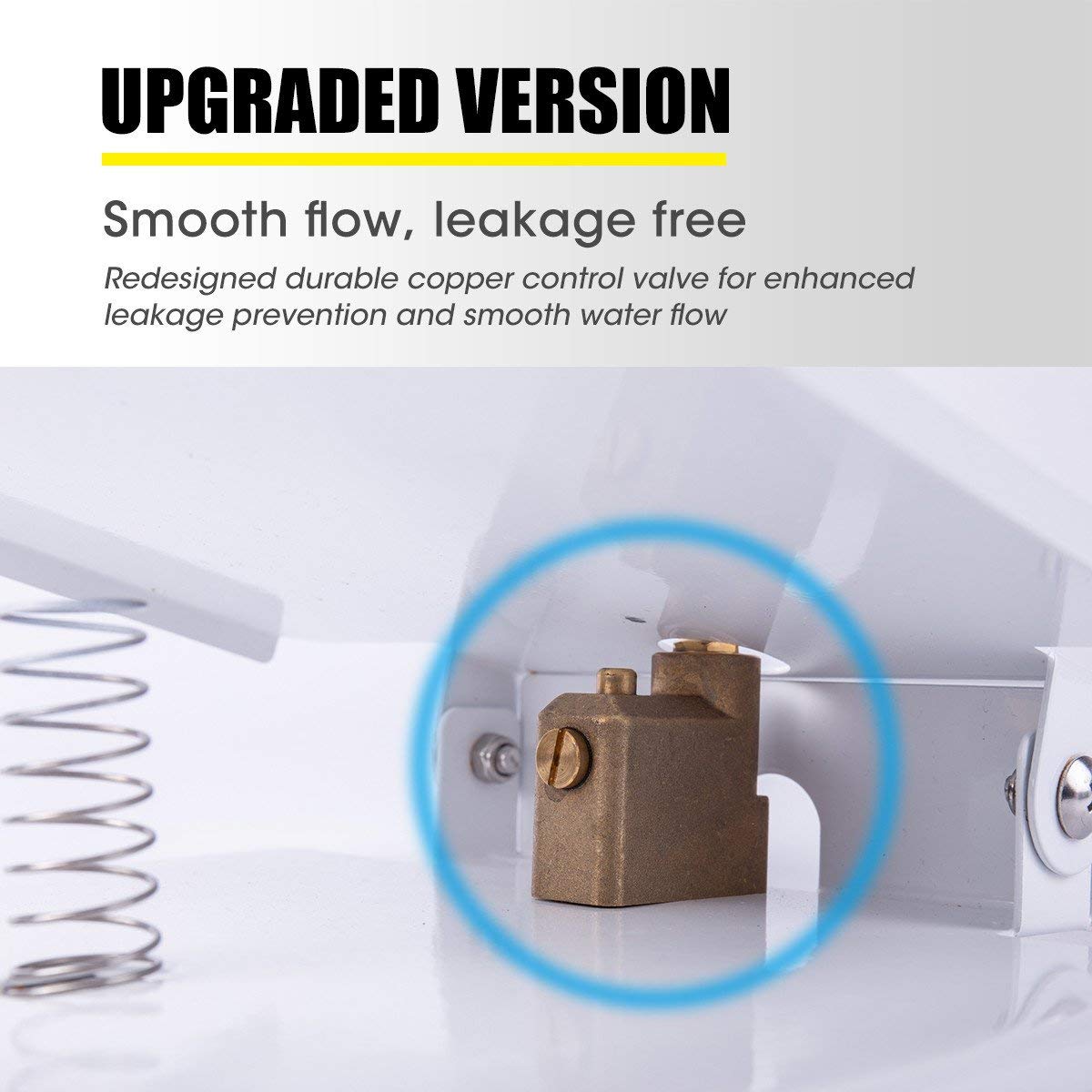 BACOENG Outdoor Dog Pet Water Sprinkler Easy Activated Dog Water Fountain Toy with Molar Rope, Upgrade Premier Valve Set (We Copper VS Others Plastic)